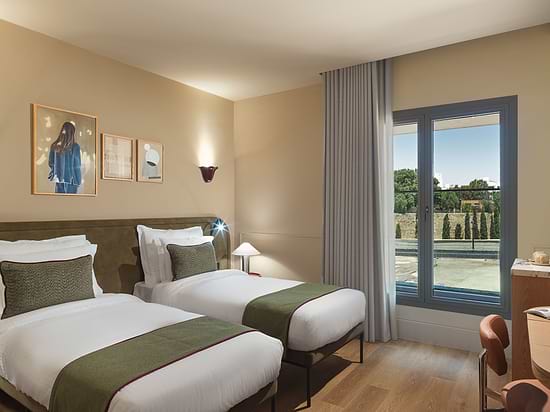 Deluxe twin room at Leonardo Boutique Hotel Venetian Nicosia.