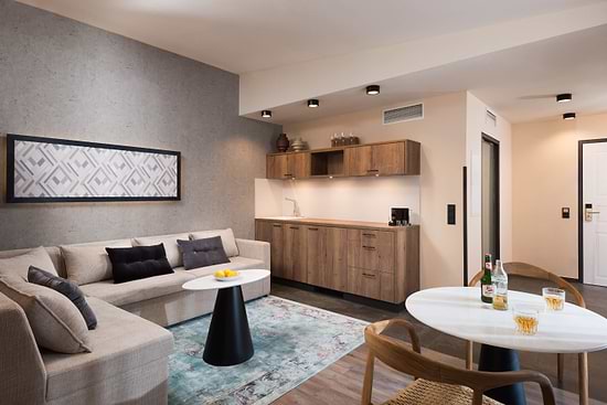 One Bedroom Open Plan Suite - Sitting area and Kitchenette