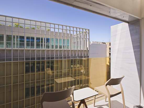 Private balcony of Junior Suite at Leonardo Hotel Athens City Center