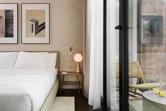 Family Apartment with Balcony - Bed
