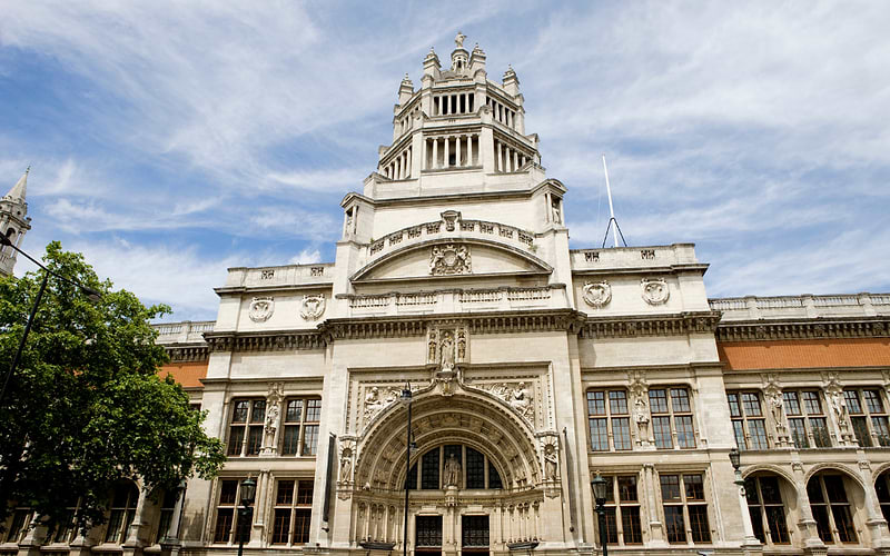 The exterior of Victoria & Albet Museum in London