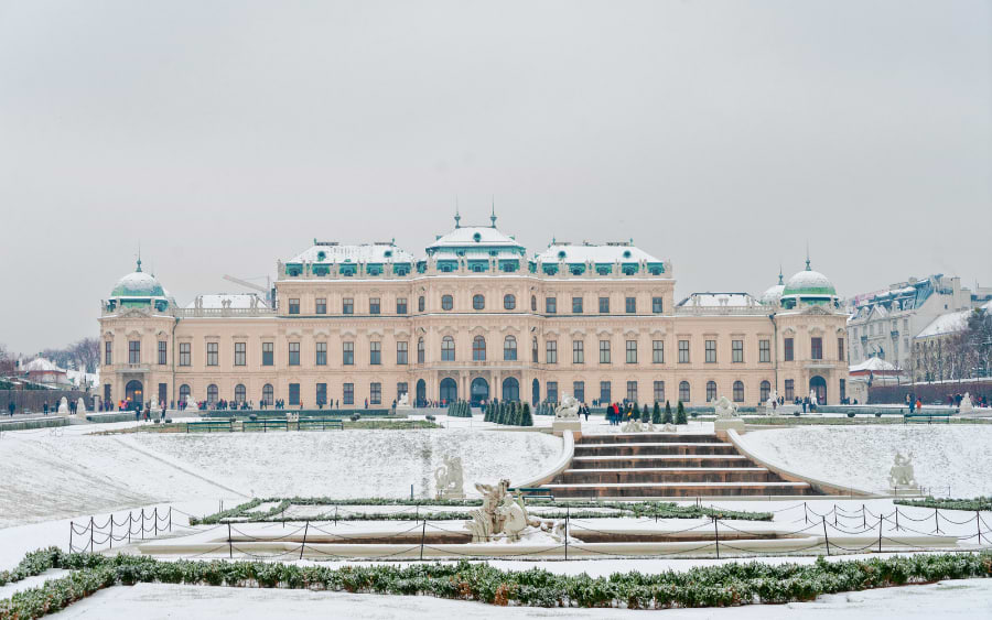 Schönbrunn Palace in winter
