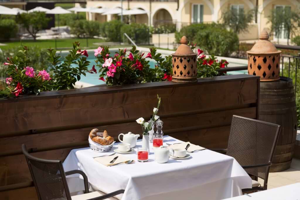 Terrace at the Leonardo Hotel Lago di Garda – Wellness and Spa