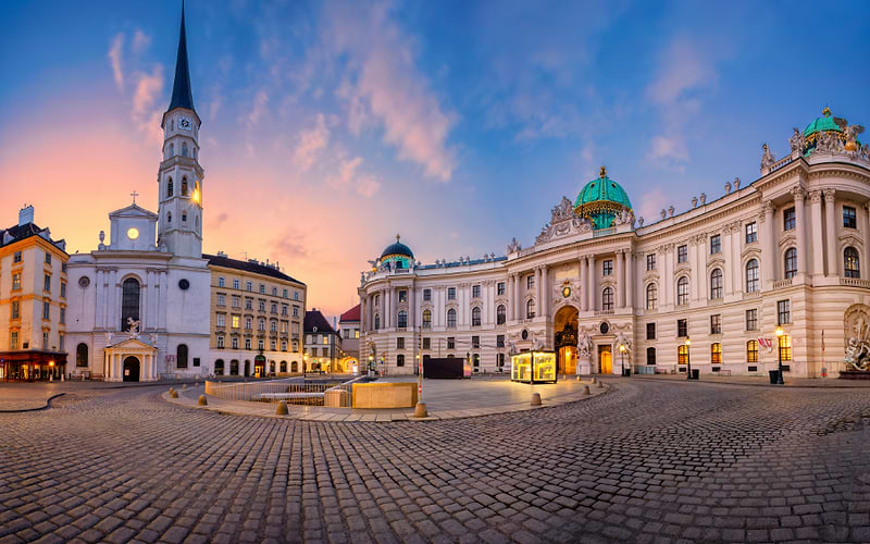 City center of Vienna, Austria