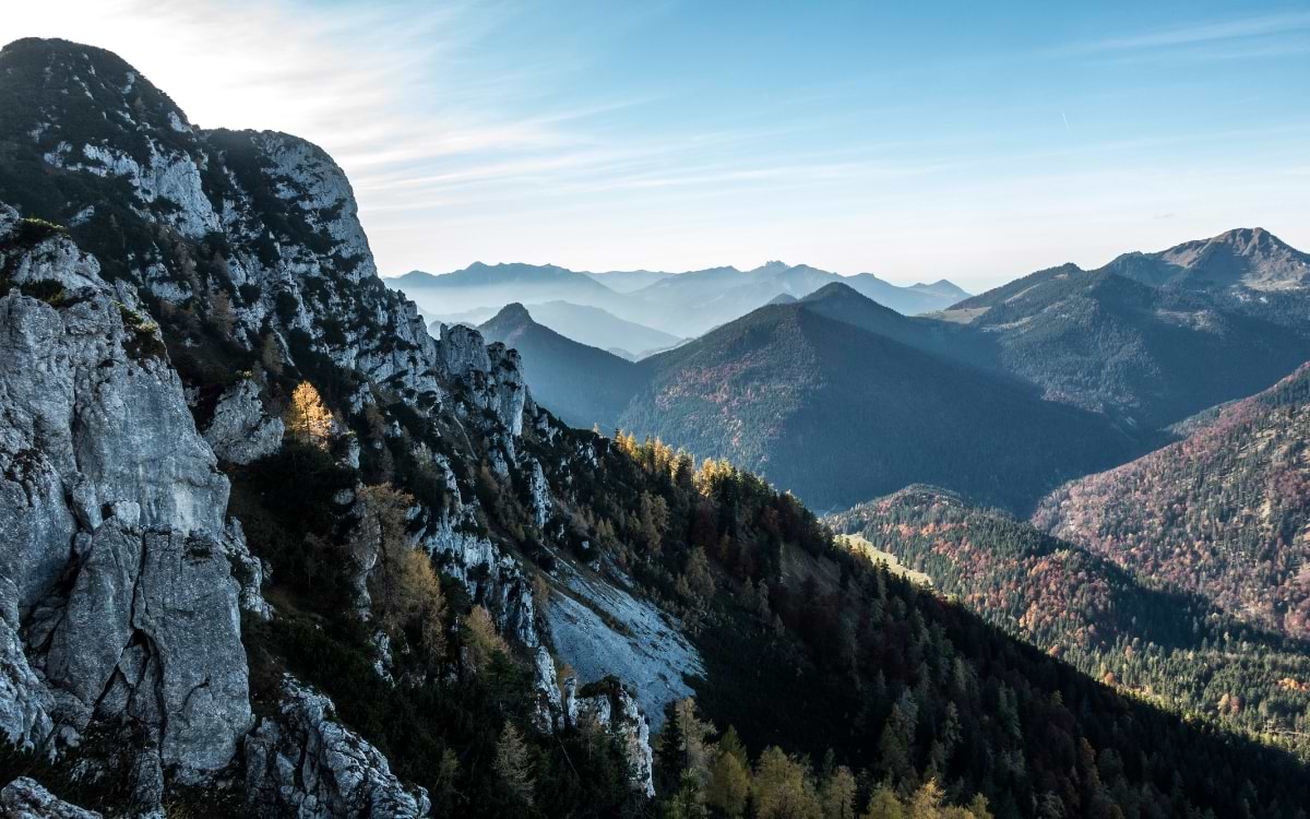 View from Chiemgau mountain
