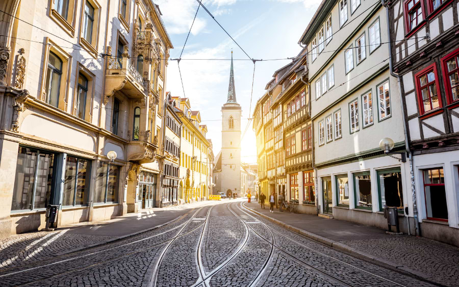 Anger Square, Erfurt city center, Germany