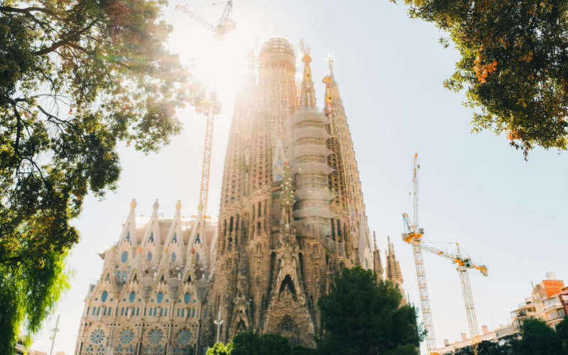 The iconic Sagrada Família, Barcelona