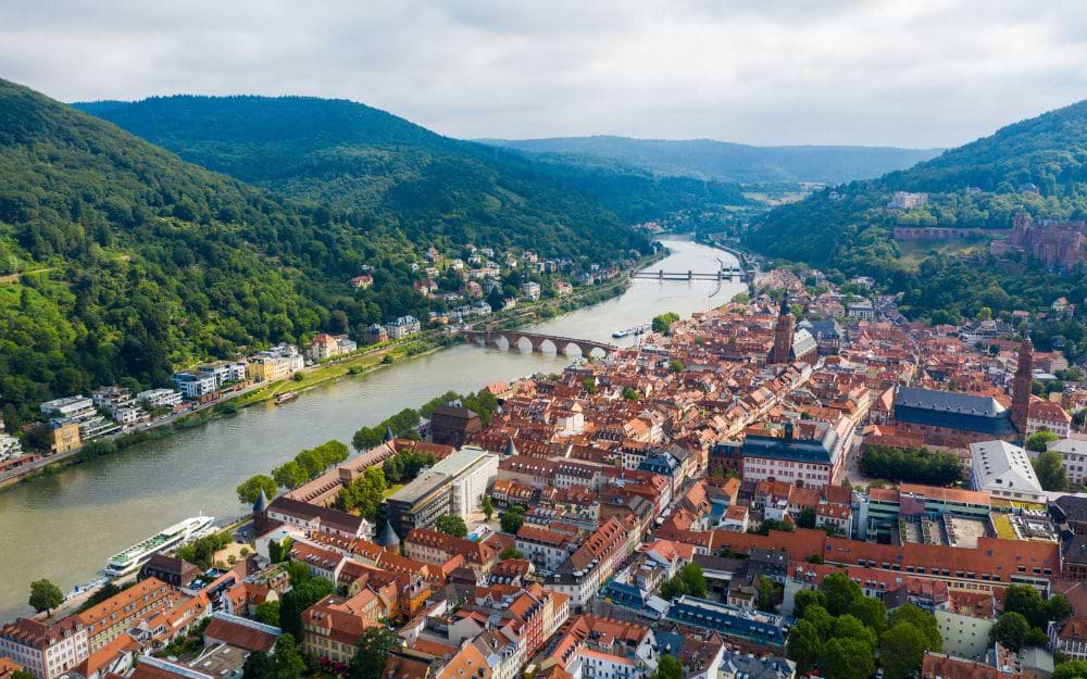 View on Heidelberg from Bismarck Tower
