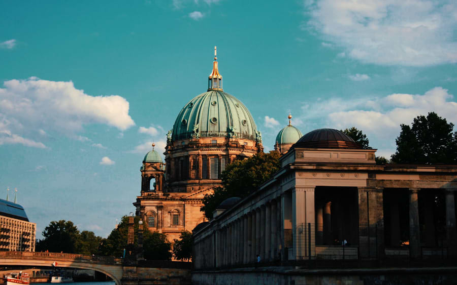 Panoramic view of the Museum Island, Berlin