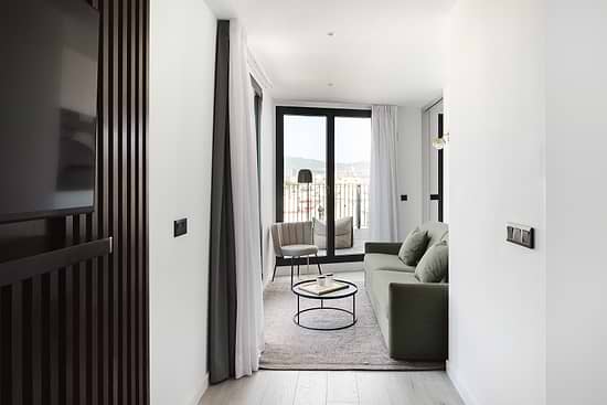 One Bedroom with Large Terrace - Living Room