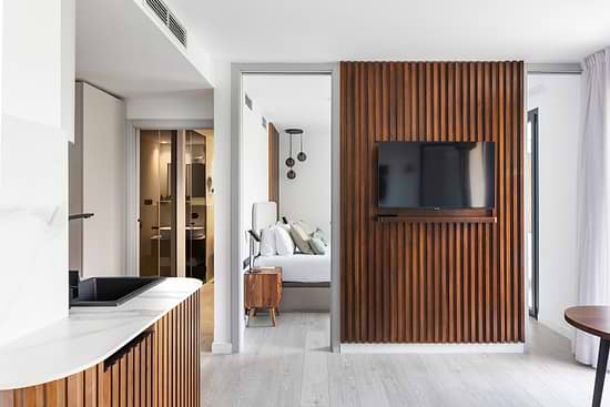 One Bedroom Apartment with Balcony - Bedroom