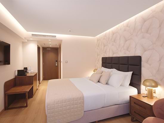 Interior of Superior Room with Balcony at Leonardo Hotel Athens City Center