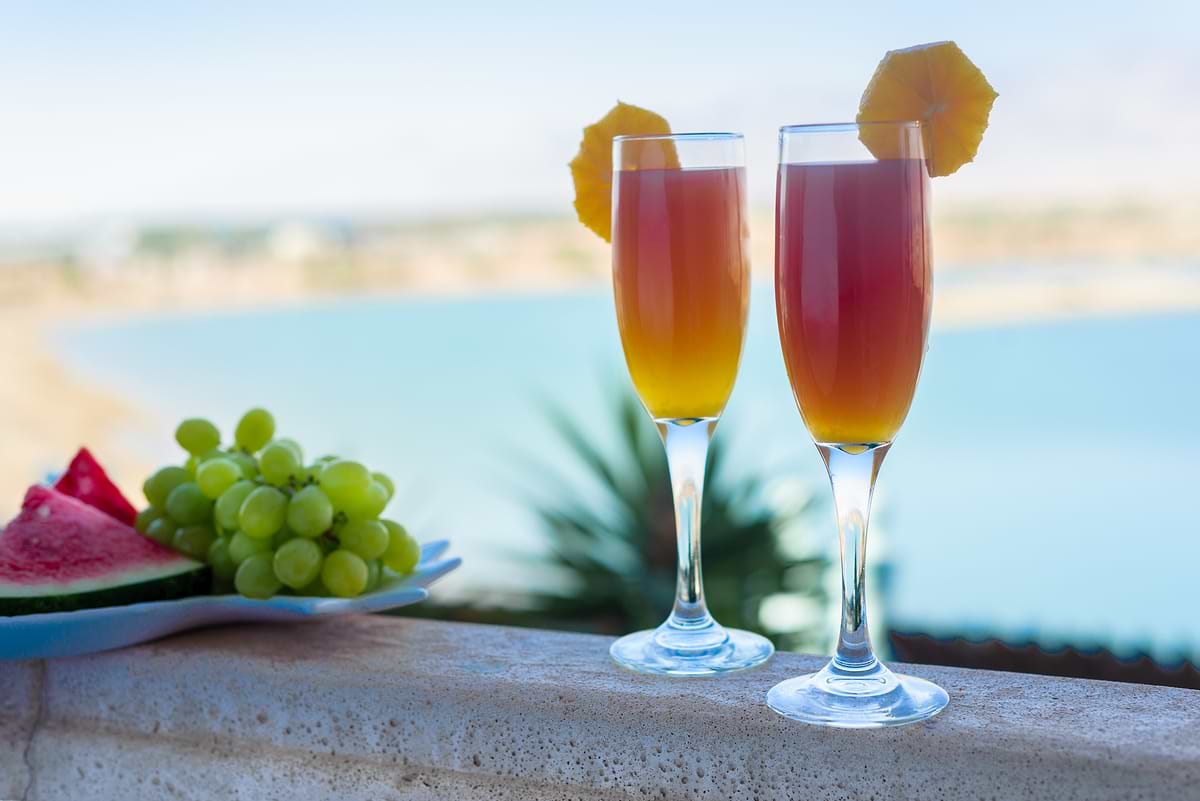 Herods Boutique Eilat Hotel - boisson sur le balcon