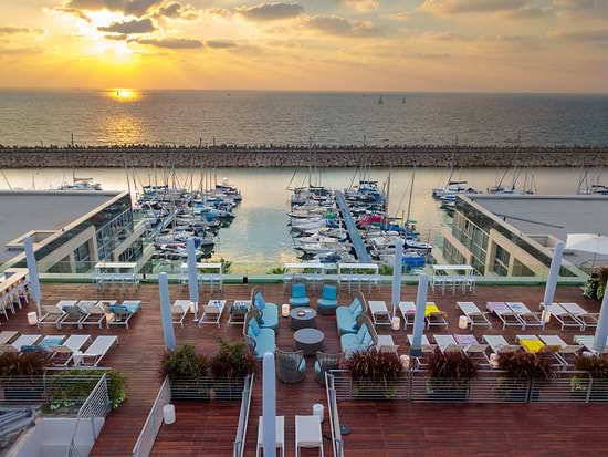 Herods Herzliya Hotel - Rooftop overlooking the marina