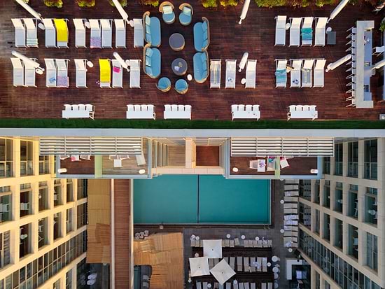 Herods Herzliya Hotel - The rooftop from the air