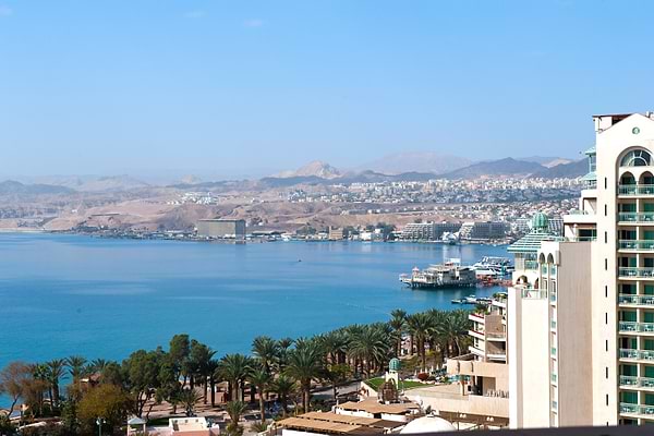 Widoki na morze z Herods Palace Eilat Hotel