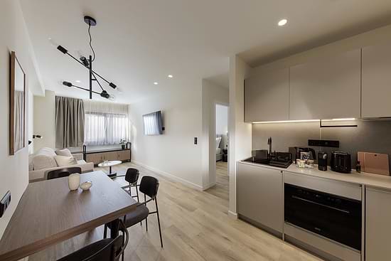 Plaka One Bedroom Suite - Kitchen and Living area