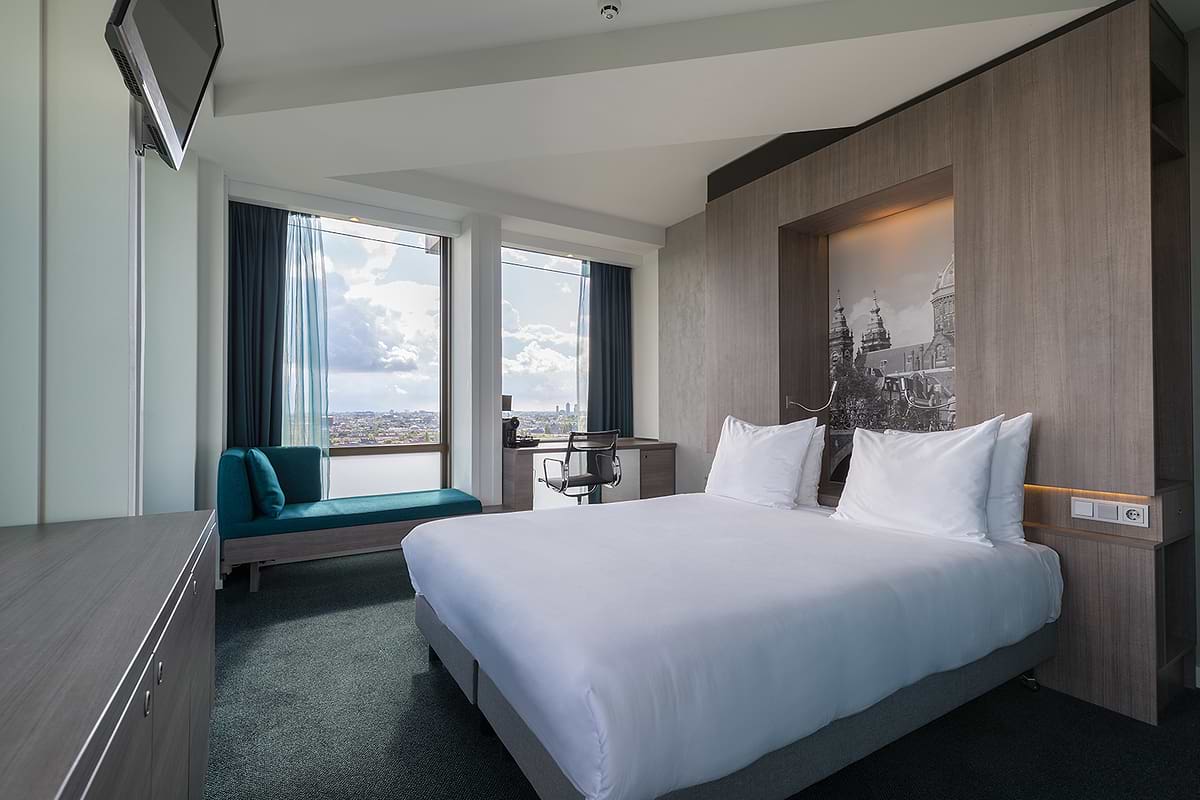 Leonardo Hotel Amsterdam Rembrandtpark - Номер Deluxe Queen с угловым видом