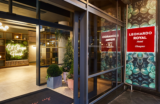 Ingresso dell'hotel Leonardo Royal Glasgow