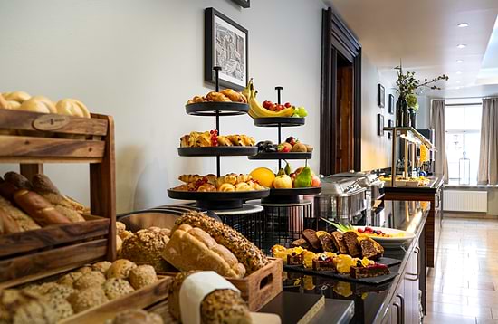 Leonardo Boutique Hotel Salzburg Gablerbräu - śniadanie w formie bufetu