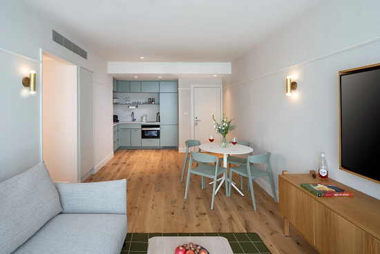 One Bedroom with Balcony and Sofa Bed - Kitchenette