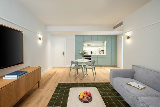 One Bedroom - Living Room and Kitchenette