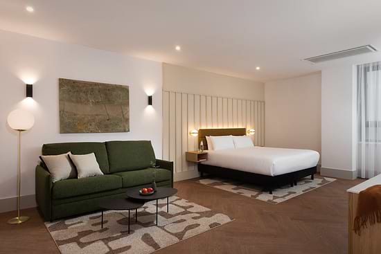 Studio with Sofa Bed - Bed