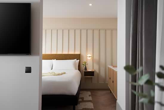 Studio with Sofa Bed - Bed