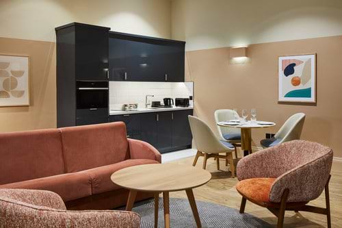 One Bedroom Open Plan - Sitting Area and Kitchenette