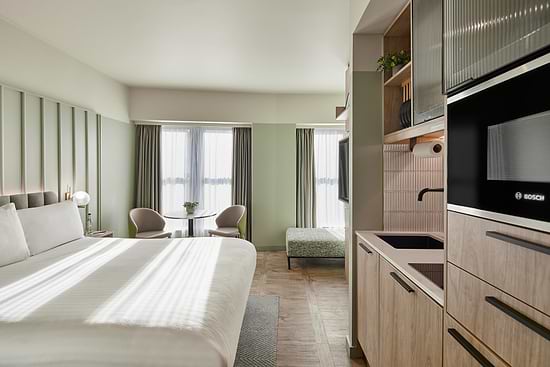 Studio with Sofa Bed - Bed and Kitchenette
