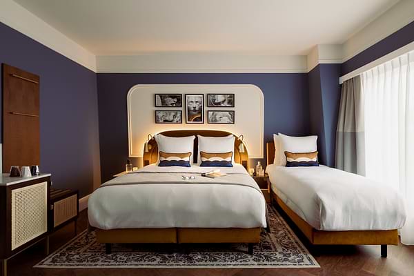 Leonardo Boutique Hotel The Lancaster Amsterdam – Pokój typu Comfort z trzema łóżkami pojedynczymi