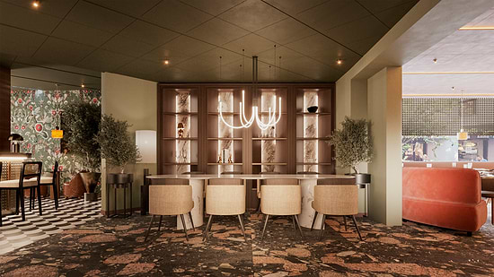 NYX Hotel Rome - Coworking Space (for illustration purposes)