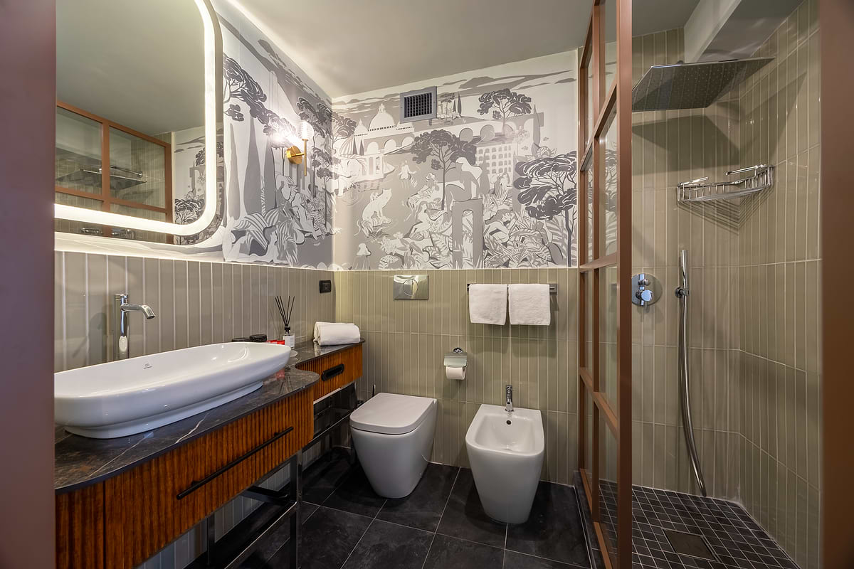 NYX Hotel Rome - Badezimmer (zu Illustrationszwecken)