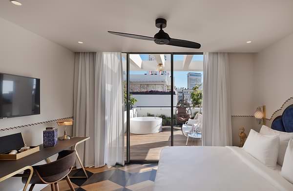 Sam & Blondi a room - illustration