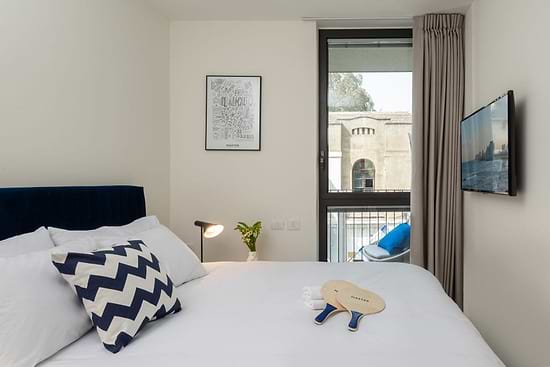 Three Bedroom Apartment with Balcony - Bedroom