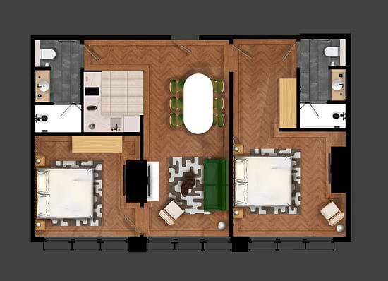 Two Bedroom Apartment - Layout
